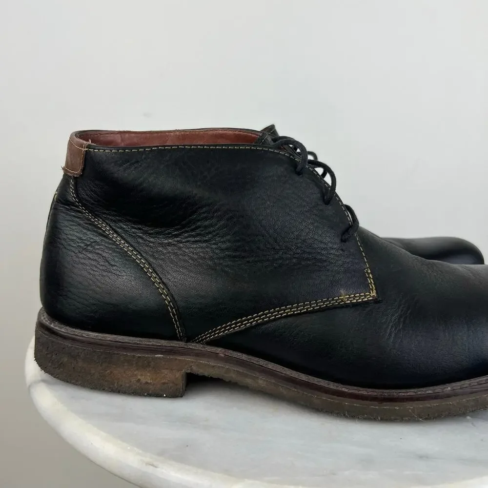Johnston & Murphy Men's Copeland Black Leather Chukka Boot 25-2021 (Sz 12)